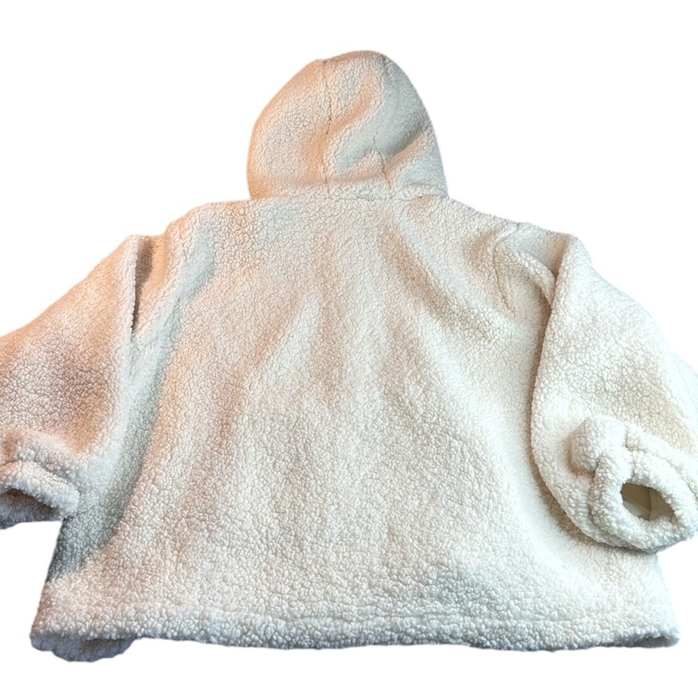 🎯NWOT Nap Pouch Pocket Fleece Hoodie Ivory Size Small - Picture 9 of 15